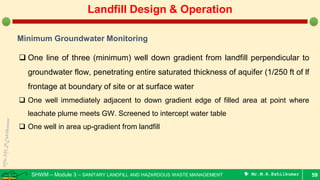 Preliminary design and operation of sanitary landfill | PDF