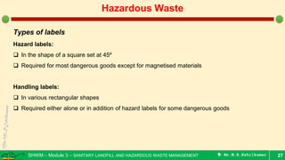 Storage, labeling and handling of HW | PDF
