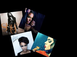 Ma musique
•
•

•

Les style musiquaux: le R’n’B, la
soul, la pop, l’électro et évolue vers
le style dance.
Les thèmes de ses chansons: le
métissage (Femme de couleur), la
célébrité (Victoire), sa mère
(L’unique), ses amis en prison (T’es
partis), ses peurs (Ma peur), le trac
(Sur la route), les inégalités (Loin
derière) et les enfants malades
(Petit Tom).
Elle a fait 4 albums: Mes fantaisies
(disque de platine), Reflets (disque
d’or), Prendre l’air et Caméléon.

 