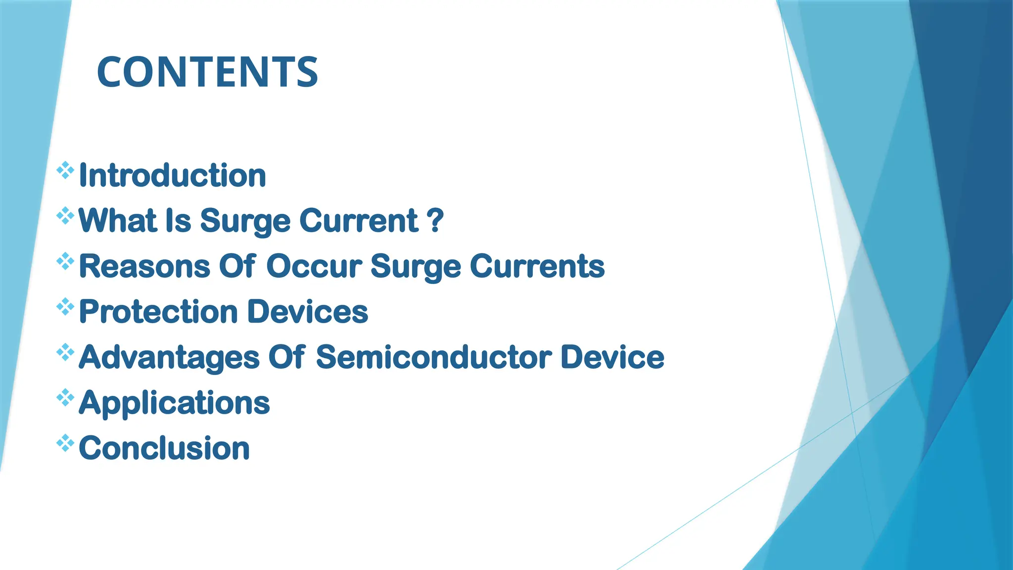 Surge current presentation electrical Engineering | PPT