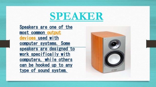 speakers computer parts