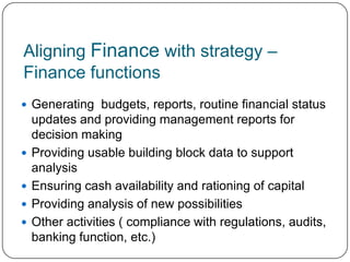Strategic Implementation - Finance | PPTX