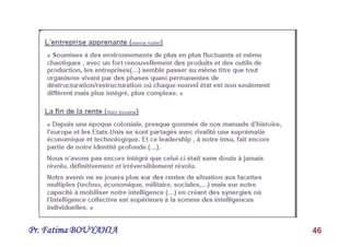 Pr. Fatima BOUYAHIA 46
Conclusion
 