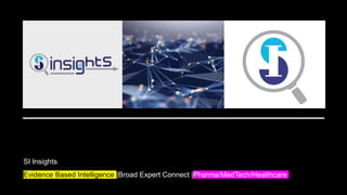 SI Insights
Evidence Based Intelligence |Broad Expert Connect |Pharma/MedTech/Healthcare
 