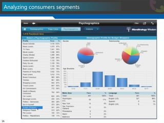 Analyzing consumers segments 