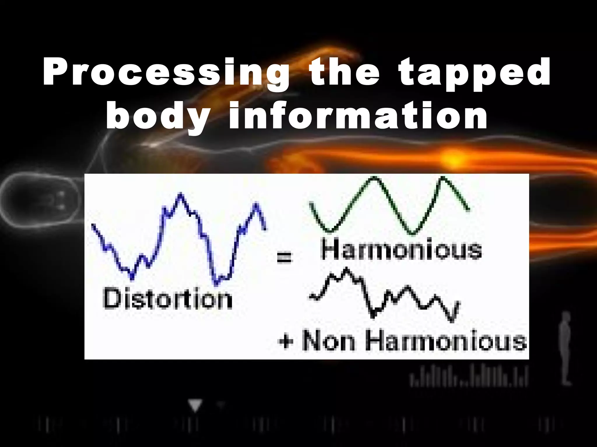 Processing the tapped
body information
 