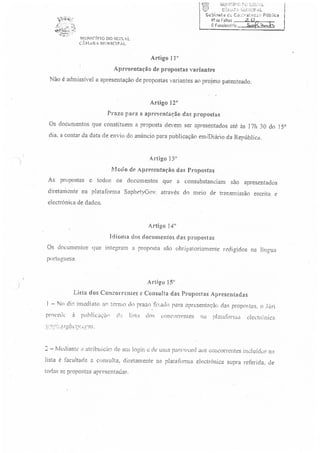 Cuncurso Público para a Concessão de Licença Municipal de Uso Privativo para Implantação de Quiosques e Esplanadas Estivais - 2013