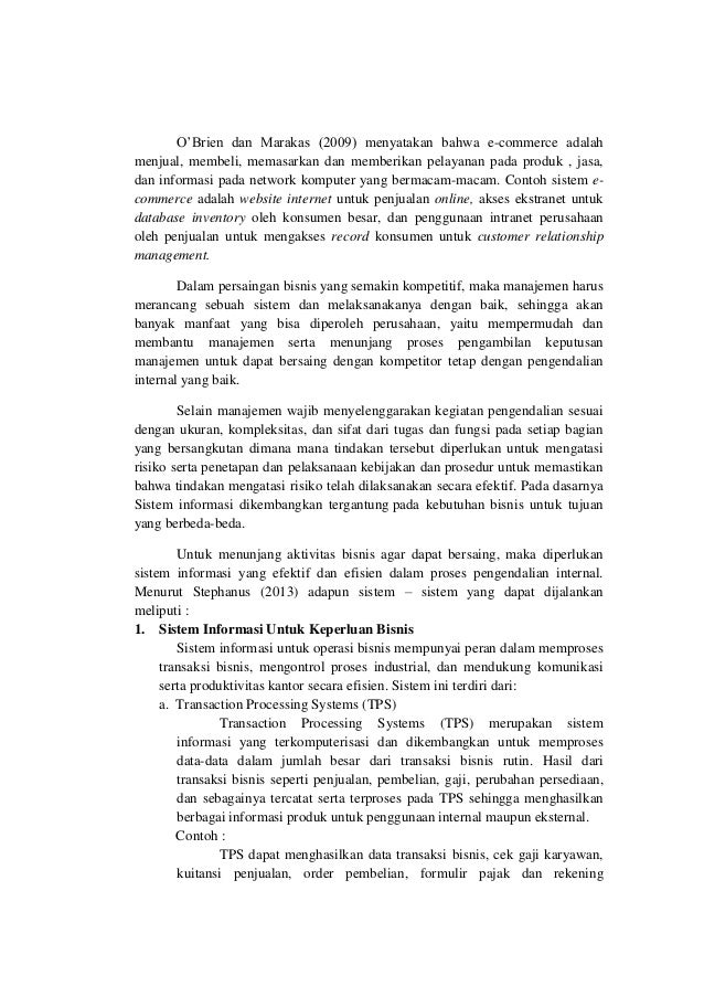 Si pi, sari kartika, hapzi ali, sistem informasi dalam 