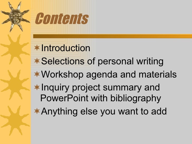 writing summer institute introduction to
