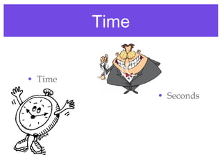 Time Time Seconds s