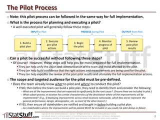 Piloting Solutions: The Process | PPTX