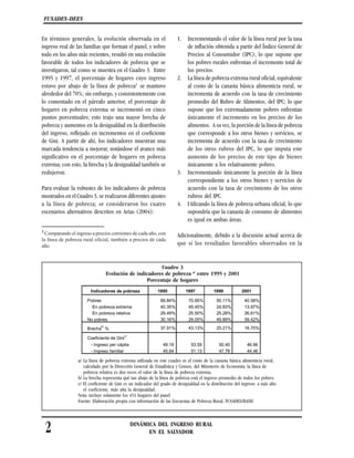 3
FUSADES-DEES
DINÁMICA DEL INGRESO RURAL
EN EL SALVADOR
disminución de la pobreza se deben exclusivamente o
no a las reme...