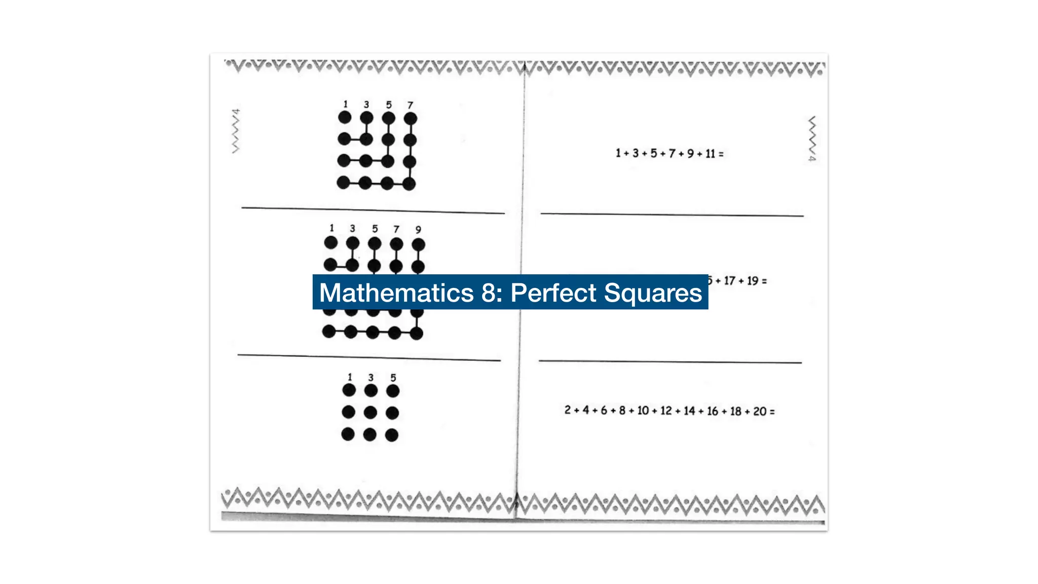 Mathematics 8: Perfect Squares
 