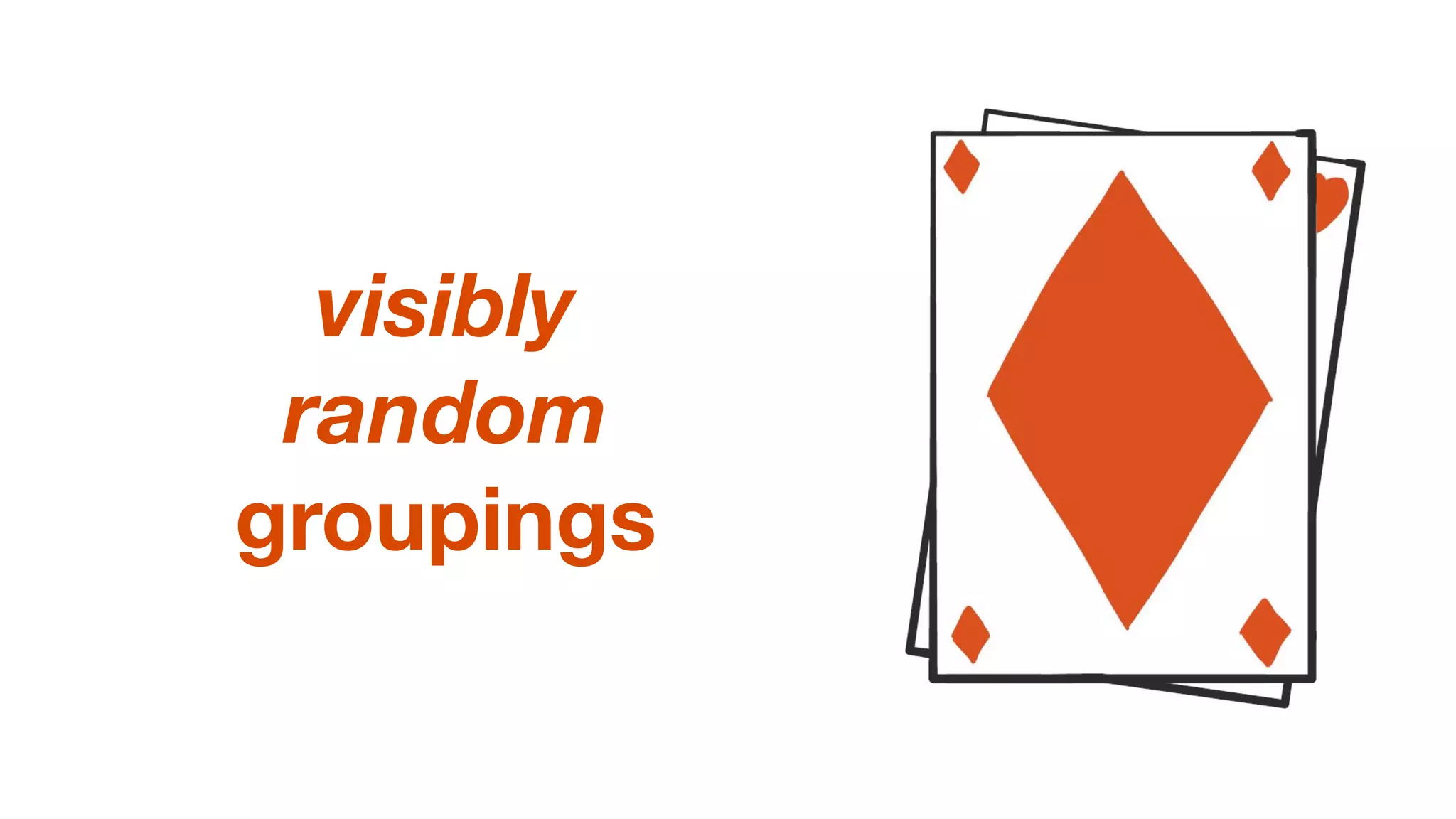 visibly
random
groupings
 