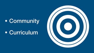 • Community


• Curriculum
 