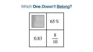 Which One Doesn’t Belong?
65 %
0.83
8
10
 