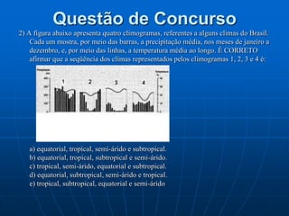 (Uepb) “Se você cruzasse, a pé, o Alasca e o Canadá, a Escandinávia e a Sibéria, estaria sempre na mesma floresta’, diz o ativista Dom Sullivan.”Esta Floresta descrita, que representa 1/3 das matas existentes na terra e que está representada no cartograma, é:a) A floresta Galeria b) A floresta Tropical c) A floresta Temperadad) A floresta Amazônicae) A floresta Boreal
