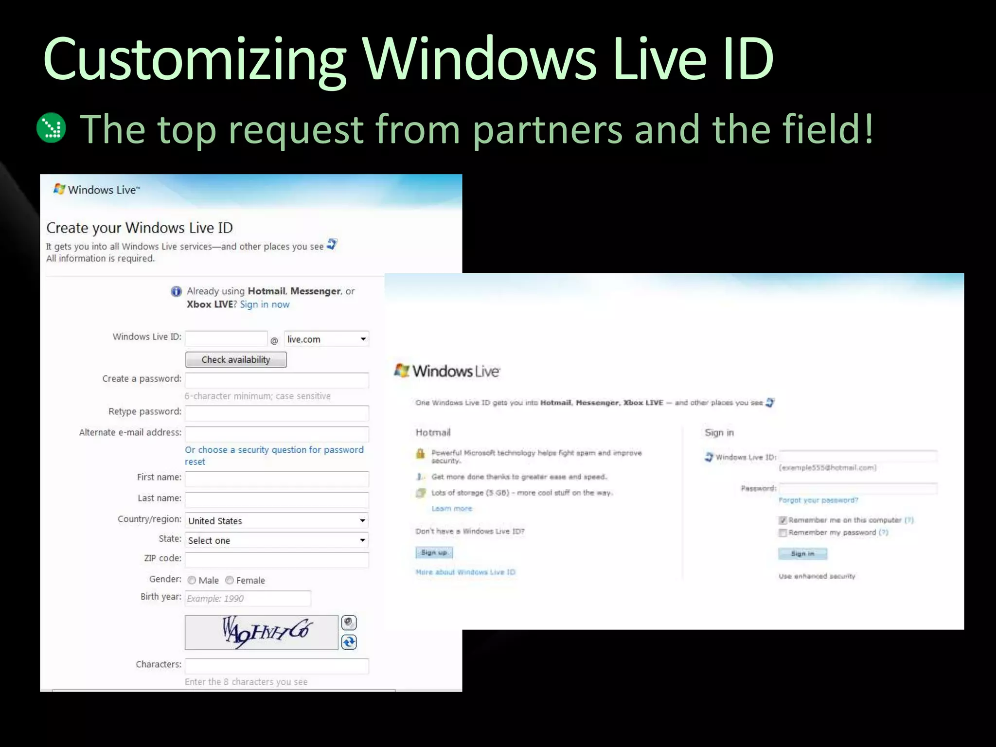 Identity Services Drilldown - TechEd NA 2009