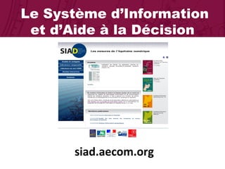 Le Système d’Information et d’Aide à la Décision siad.aecom.org 