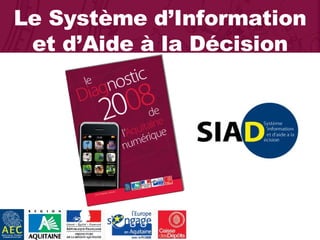 06/10/2008 Le Système d’Information et d’Aide à la Décision 