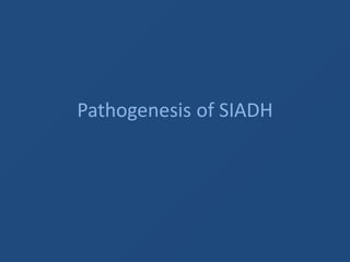 Syndrome of Inappropriate Anti-diuretic Hormone Secretion (SIADH)