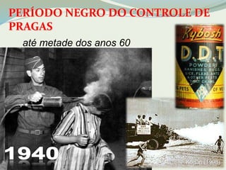 PERÍODO NEGRO DO CONTROLE DE 
PRAGAS 
até metade dos anos 60 
Kogan (1998) 
 