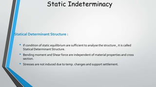 Static and Kinematic Indeterminacy of Structure. | PPTX