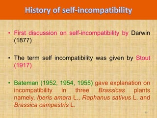 self incompatibility and male sterility | PPTX