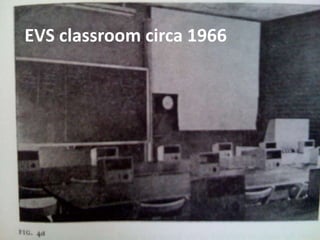EVS classroom circa 1966
 
