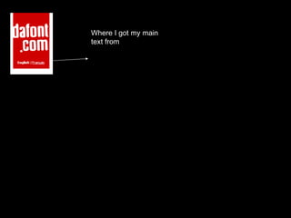 Where I got my main text from  