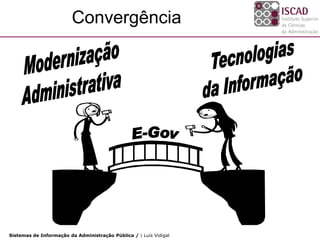 Convergência




Sistemas de Informação da Administração Pública / | Luís Vidigal
 