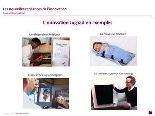 23
p a g e
23
p a g e
CONFIDENTIAL © 2014 Sia Partners
Les nouvelles tendances de l’innovation
Jugaad Innovation
Le réfrigérateur Mitticool
Essilor et les pays émergents
La couveuse Embrace
Le radiateur Qarnot Computing
L’innovation Jugaad en exemples
 