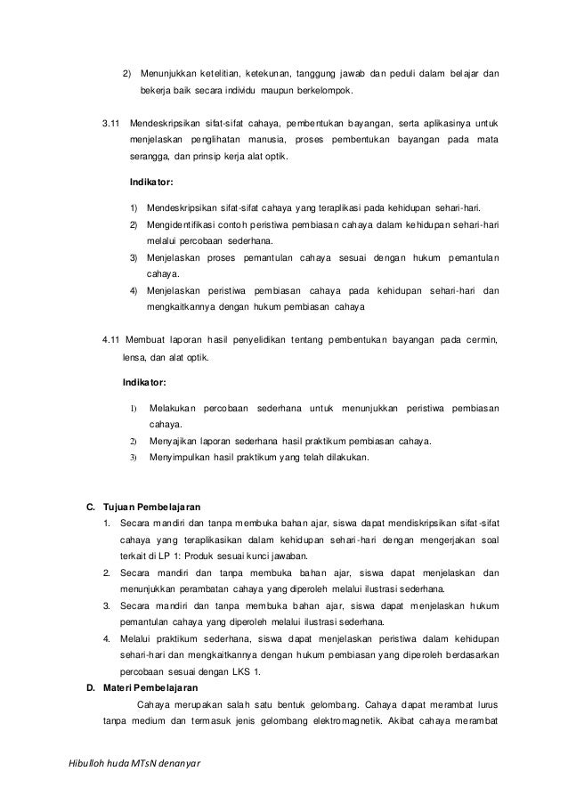 Laporan Praktikum Ipa Pemantulan Cahaya Seputar Laporan