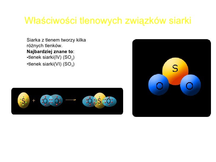 Tlenek Siarki Vi Wzór Sumaryczny Siarka I Jej ZwiąZki