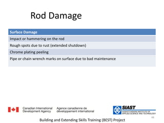 Rod Damageتحطم القضيب  48Building and Extending Skills Training (BEST) Project