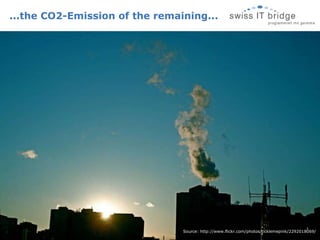 ...the CO2-Emission of the remaining... Source: http://www.flickr.com/photos/ticklemepink/2292018069/ 