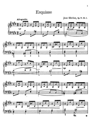 Sibelius 13 piezas para piano