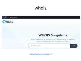 whois
https://www.whois.com.tr/
 