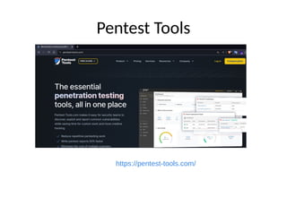 Pentest Tools
https://pentest-tools.com/
 