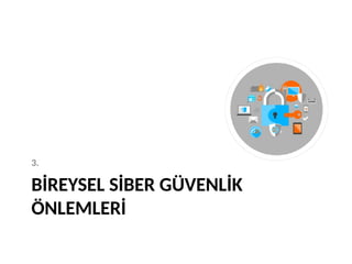 BİREYSEL SİBER GÜVENLİK
ÖNLEMLERİ
3.
 