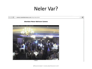 Neler Var? 
@basaranalper | www.alperbasaran.com 
 