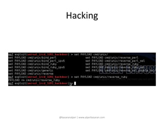 Hacking 
@basaranalper | www.alperbasaran.com 
 