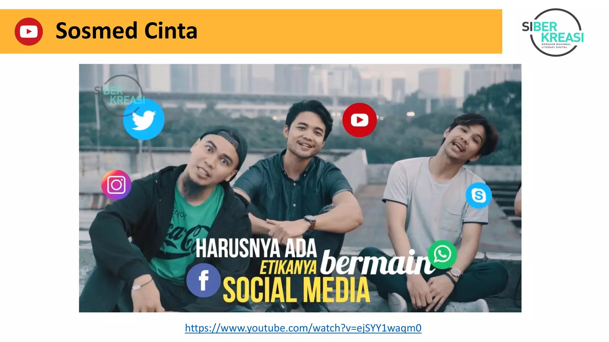 Sosmed Cinta
https://www.youtube.com/watch?v=ejSYY1waqm0
 