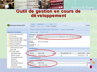 Outil de gestion en cours deOutil de gestion en cours de
dé veloppementdé veloppement
 