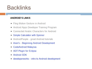 Backlinks
 