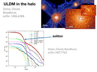 ULDM in the halo
Figure 2: A slice of density ﬁeld of ψDM simulation on various scales at zzz === 000...111. This scaled s...