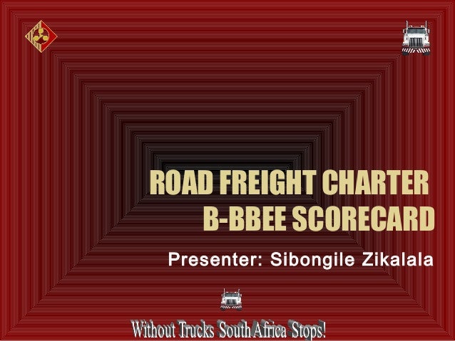 Road Freight Charter B Bbee Scorecard - 