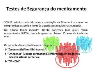 Testes de Segurança do medicamento
 