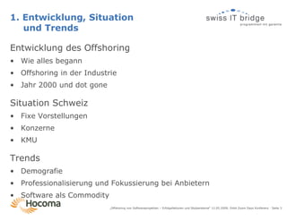 Offshoring von Softwareprojekten
