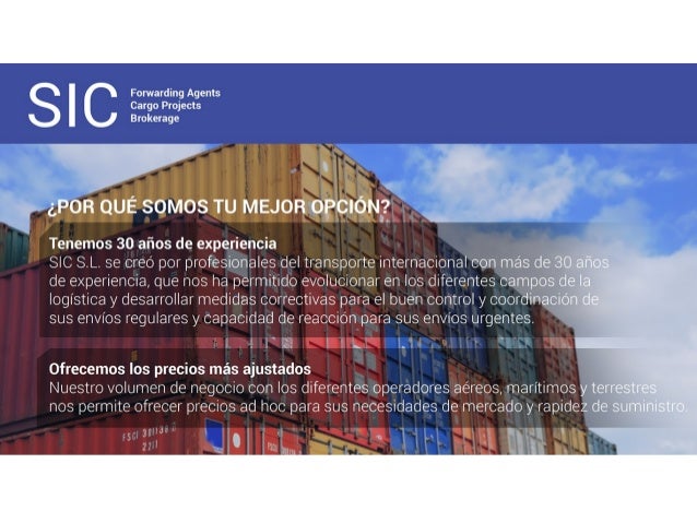 Presentación Sistemes Internacionals De Càrrega